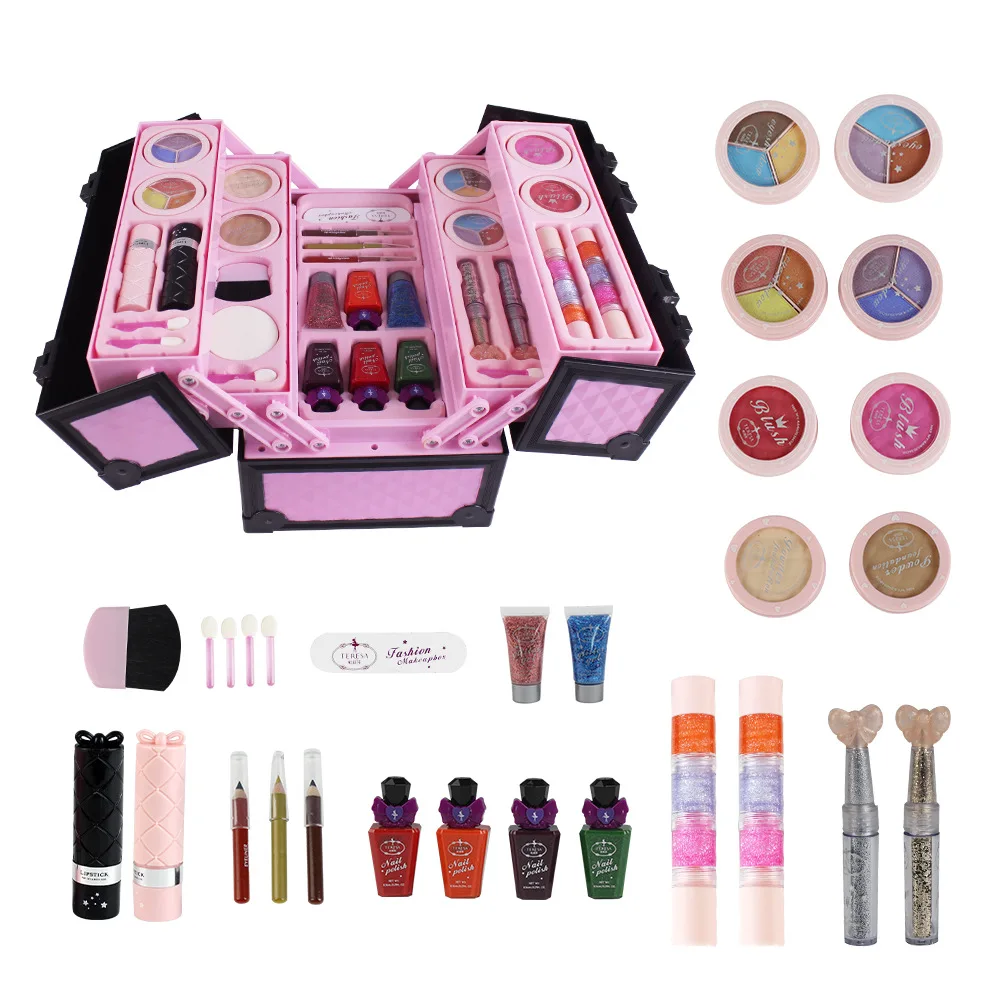 2021 Factory direct sale Professional Makeup sets case for kids makeup water-washable formula makeup sets non-toxic for kids