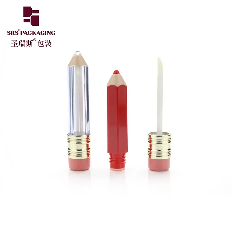 In stock empty liquid lipstick container unique pen shaped lip gloss tube