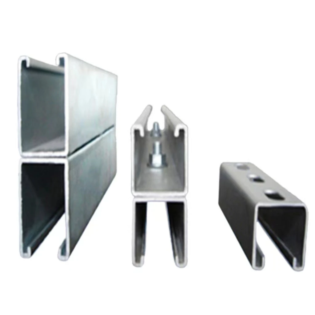 Customized Plain Strut Channel Pre-Galvanized Steel Strut C Channel for Construction Available in Stainless Steel and Plastic