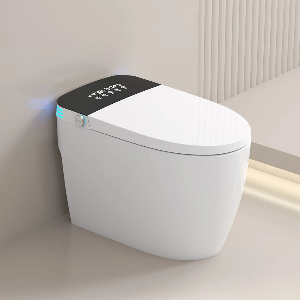 2024 Wholesale Elongated High Quality Automatic Bathroom Europe Floor Mounting Smart Intelligent Toilet
