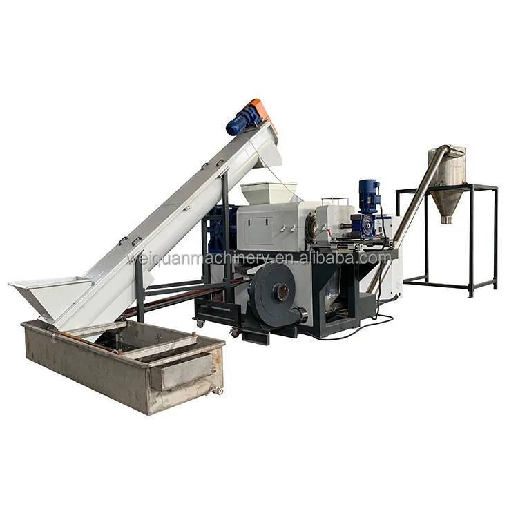 PE PP film bags squeeze screw press dryer for recycling/ plastic squeezer machine/ squeezing machine
