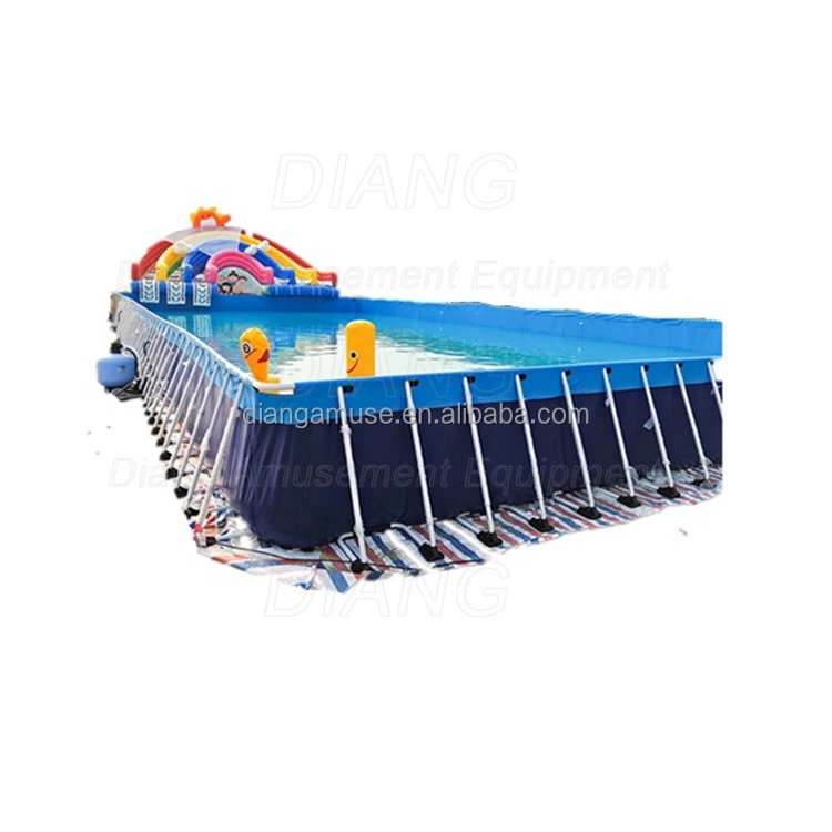 China Manufacturer Steel Deep Pool Pools Swimming Outdoor Metal Frame