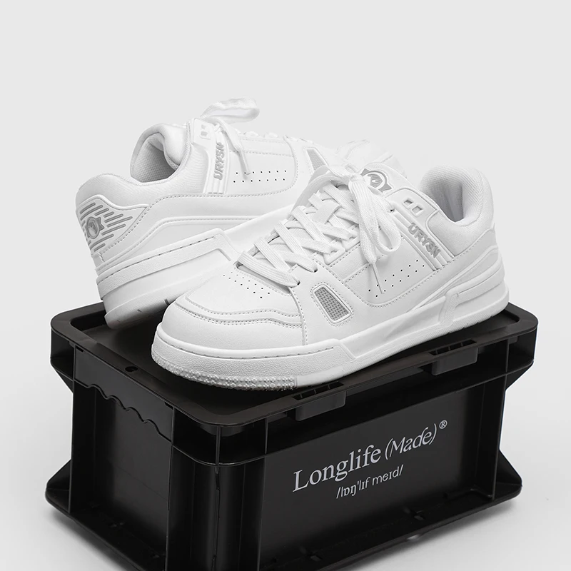 New Custom Luxury Leather Casual Black High Quality OEM Shoes With Low Moq Skater Sneakers Custom Skate Sneakers For Men