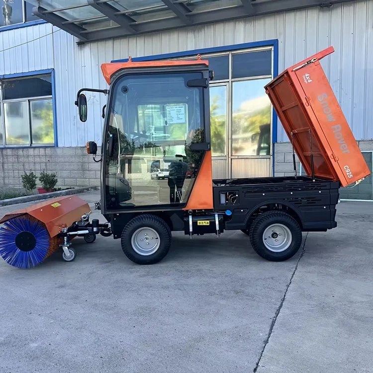 Multifunctional Gasoline Diesel Power Snow Plow Snow Sweeper Road Snow Cleaning Machine for Sale
