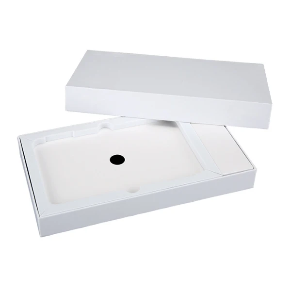 Custom design luxury cell phone ear phone cardboard packaging black paper package empty mobile phone box