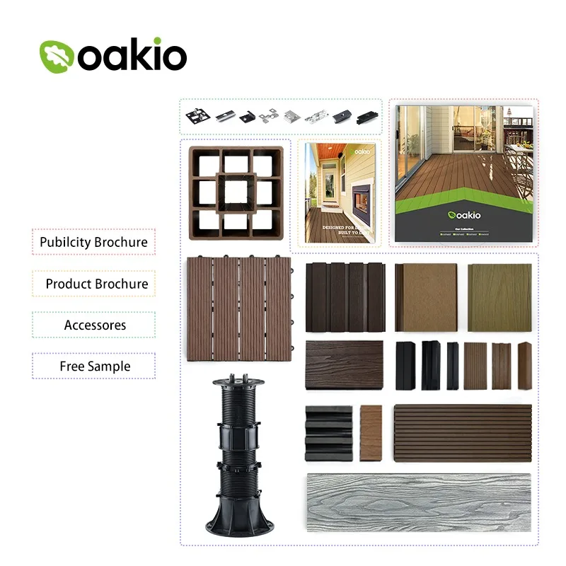 Waterproof  WPC Garden Gazebo Roof Outdoor Wood Plastic Composite Pergola