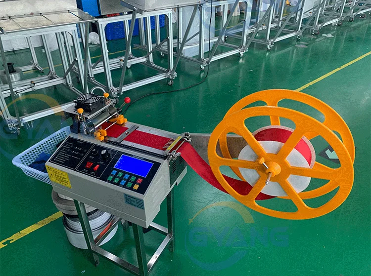 Polyester Webbing Strap Belt Automatic Elastic Ribbon Webbing Cutting Machine