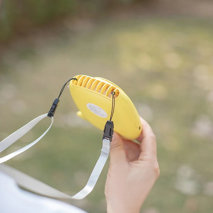 CYNRIN Portable Bladeless Rechargeable Battery Mini LED Air Cooling USB Flexible Goose Neck Fan Kids Neck-Fan Cute With Light