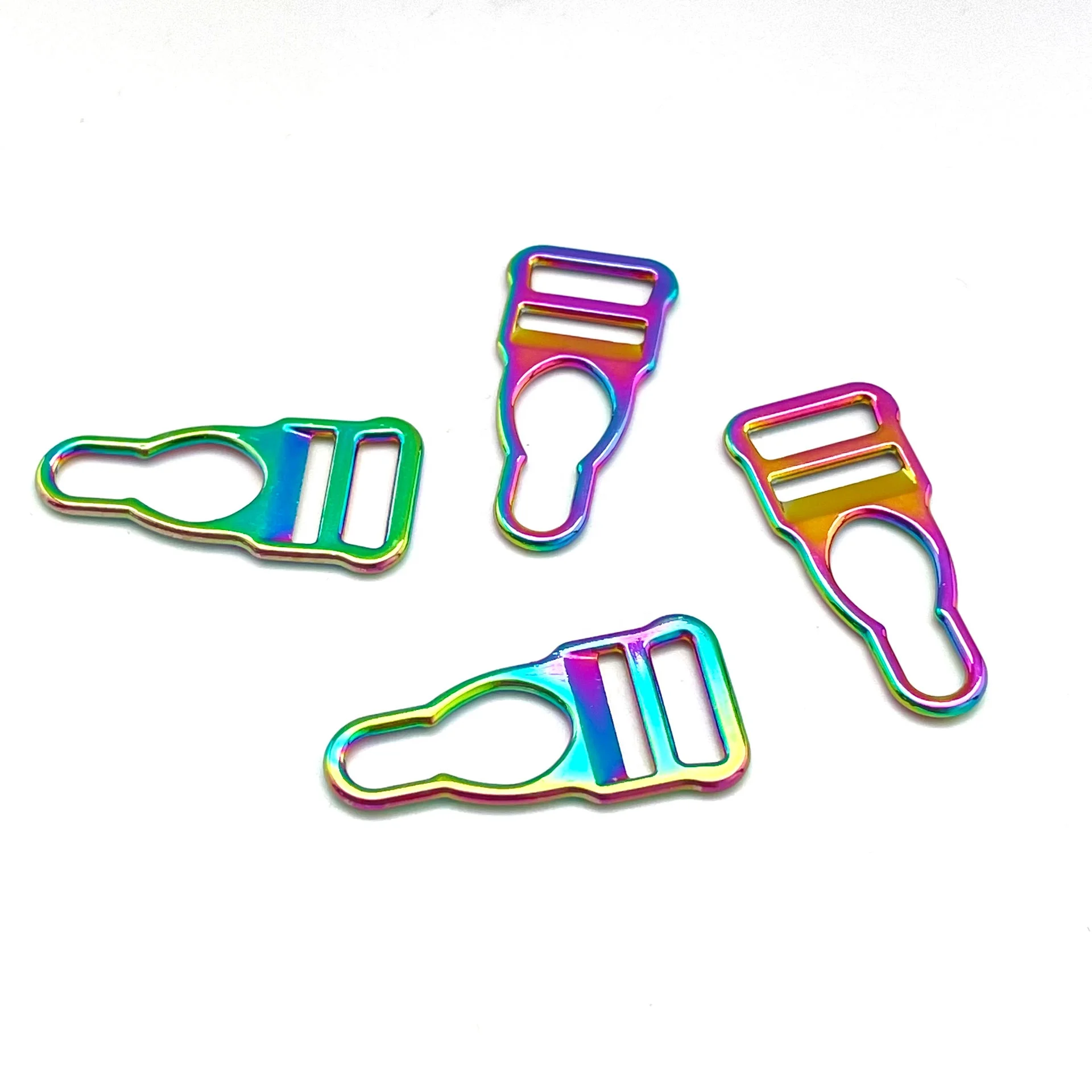 Lingerie Essentials Garter Strap Clamps and Suspender Buckle Metal Nylon Plastic Alloy with Adjusters for Bra and Underwear