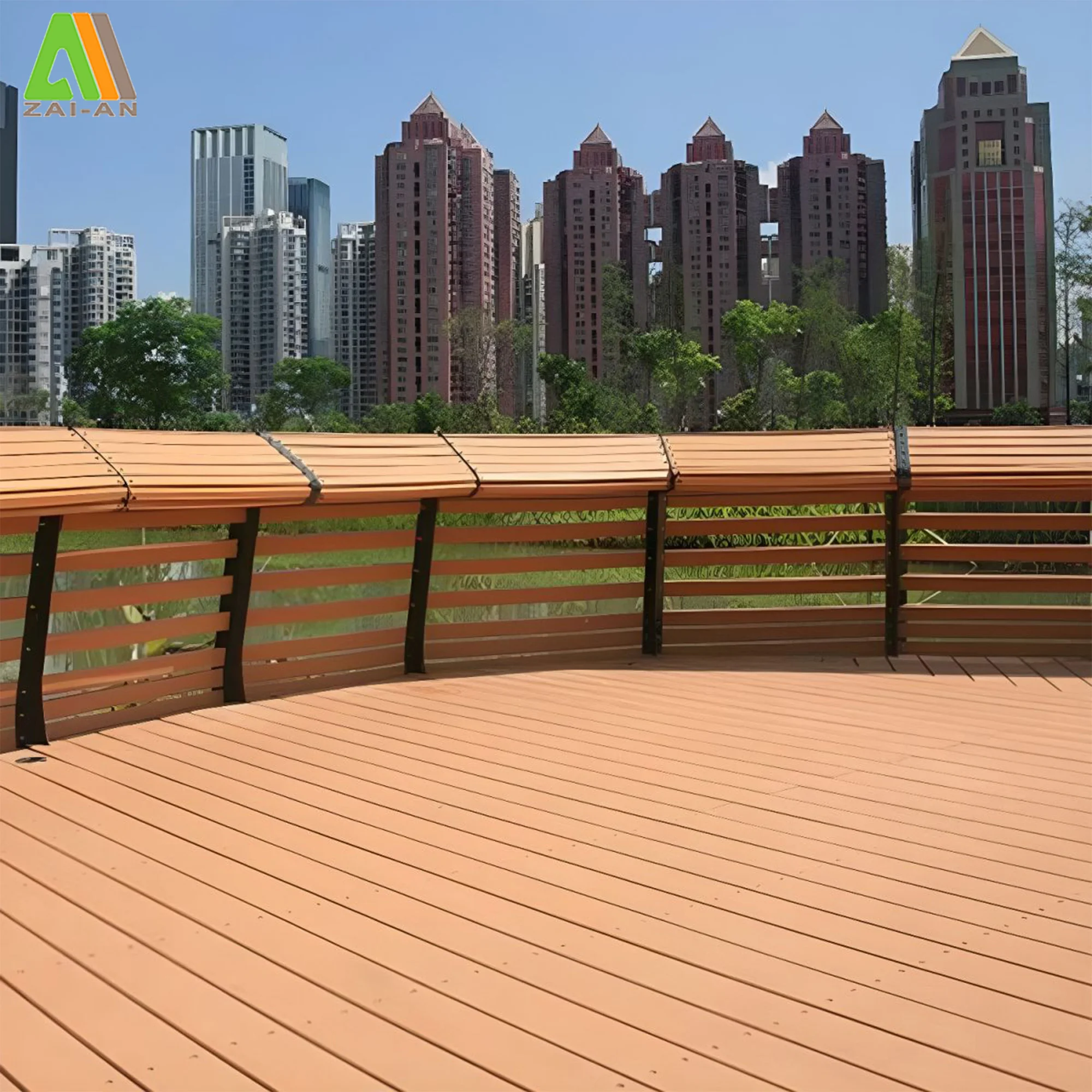 UV Resistance Strand Woven Waterproof Terrace Floor Bamboo Decking Boards
