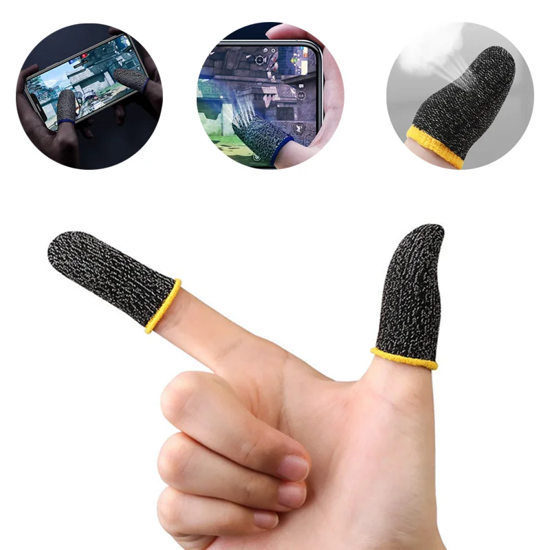 Factory wholesale for mobile phone game touch screen finger cover game finger cover sweat proof breathable fingertips
