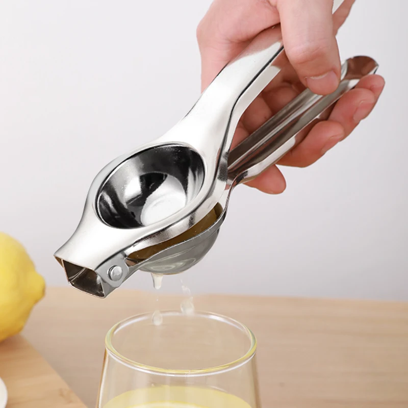 Kitchen Gadgets Manual Eco-friendly Stainless Steel clip mini stainless steel manual lemon squeezer juicer