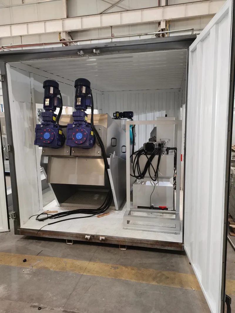 Screw Type Sludge Dewatering Machine Dewater Machine For Sewage Treatment