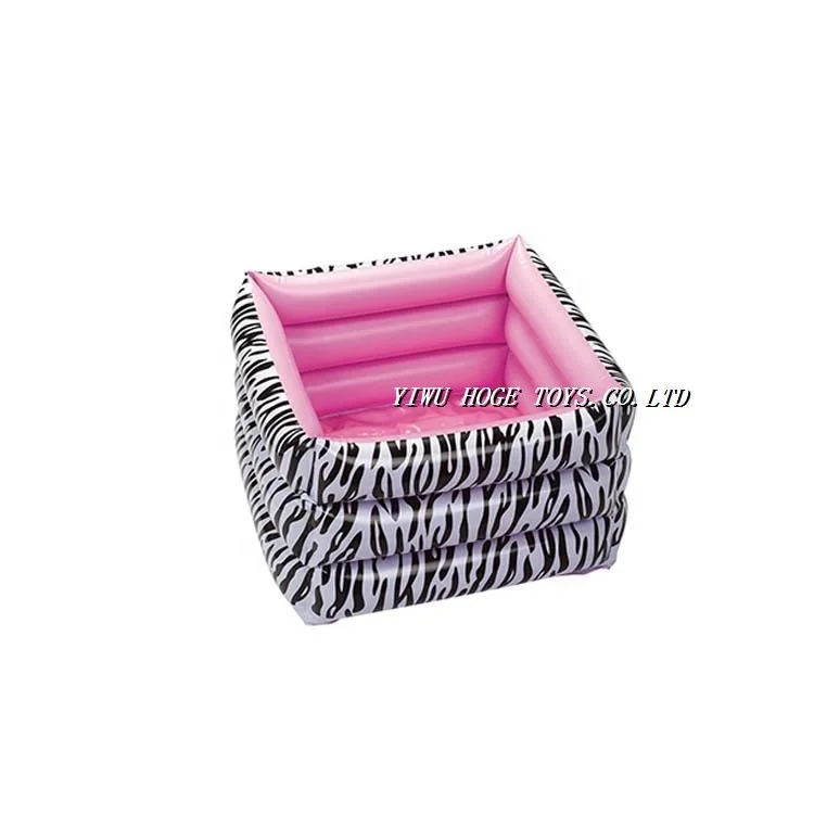 6 P PVC Grey inflatable foot bath tub  foot spa with hand pump