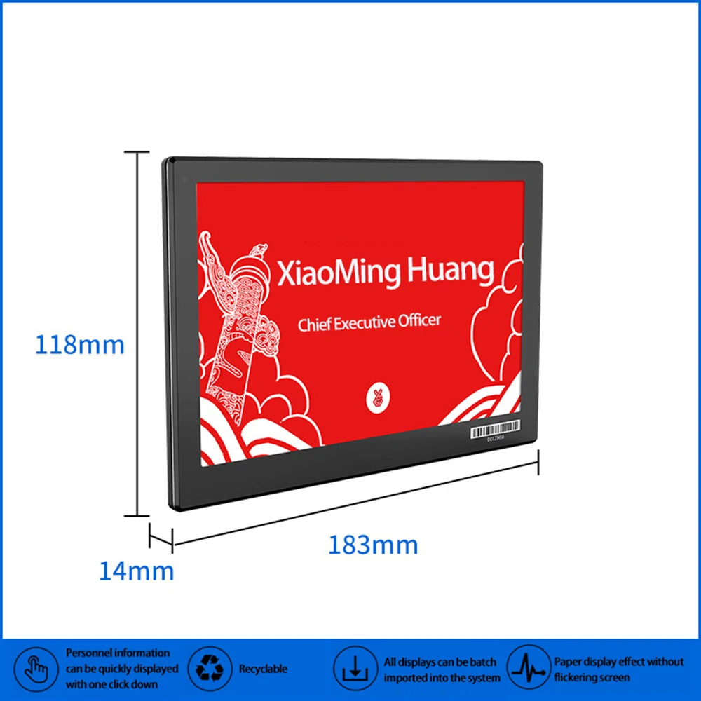 Conference electronic door office Hotel hospital Government ink screen electronic workstation smart commodity price tag factory
