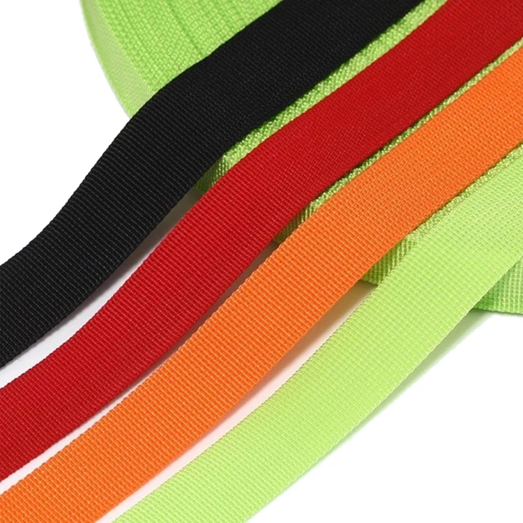 Wholesale webbing pp rope outdoor used webbing strap for nonwoven shopping bag handles pp webbing