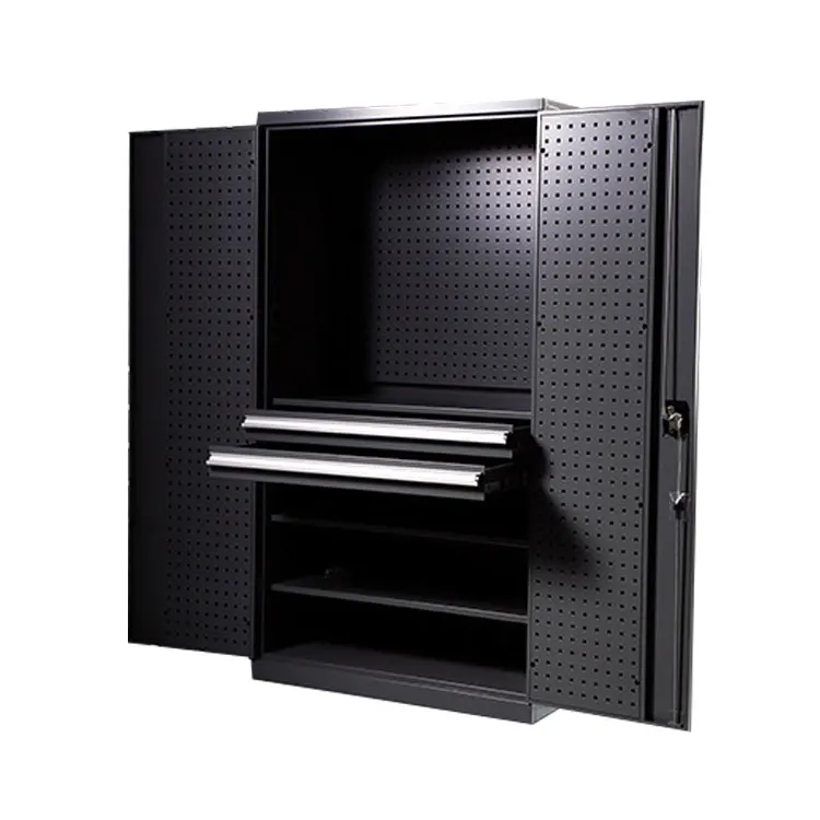 Tool cabinet heavy duty double door thickening workshop drawer type storage iron cabinet Tool Cabinet