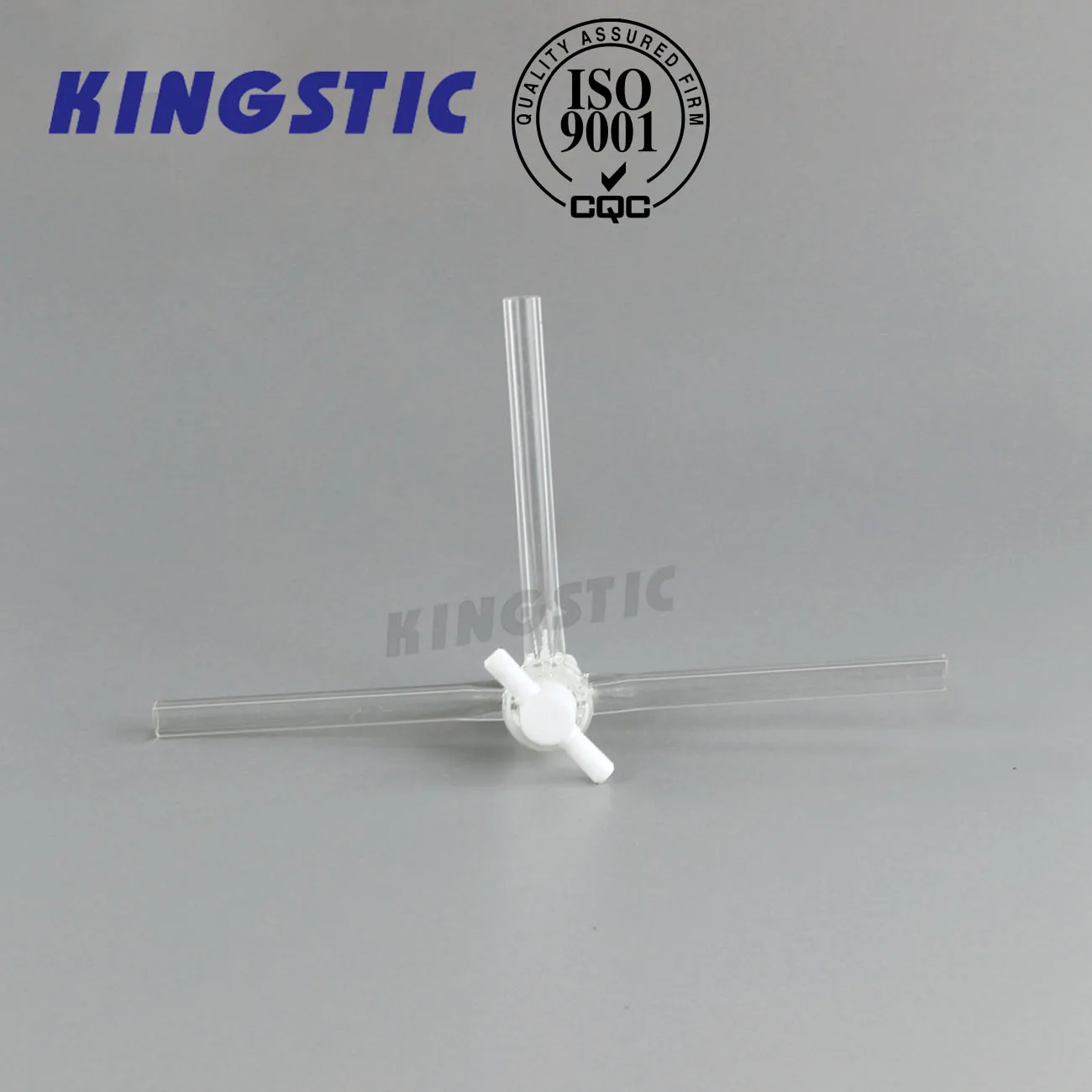 Laboratory Glassware Boro 3.3 High Vacuum Stopcock T-Shape Three Way