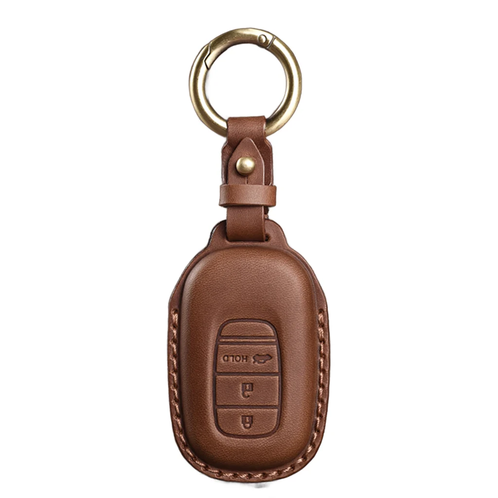 Suitable for Honda Key Case Civic Accord VEZEL CRV Hybrid Odyssey Car Leather Cover