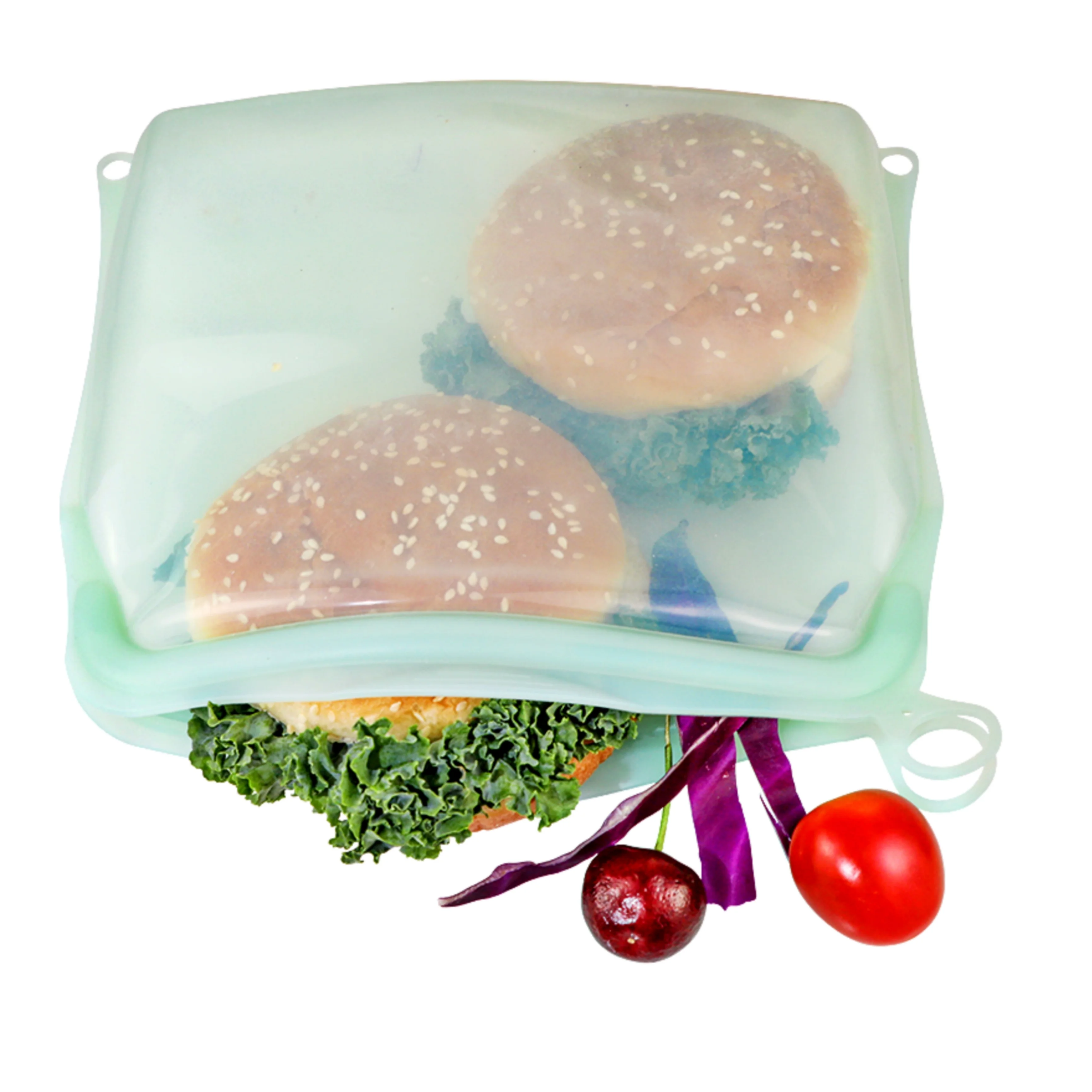 2023 Premium Dishwasher And Microwave Safe Endlessly Reusable Silicone Food Storage Sandwich Bags For Kitchen