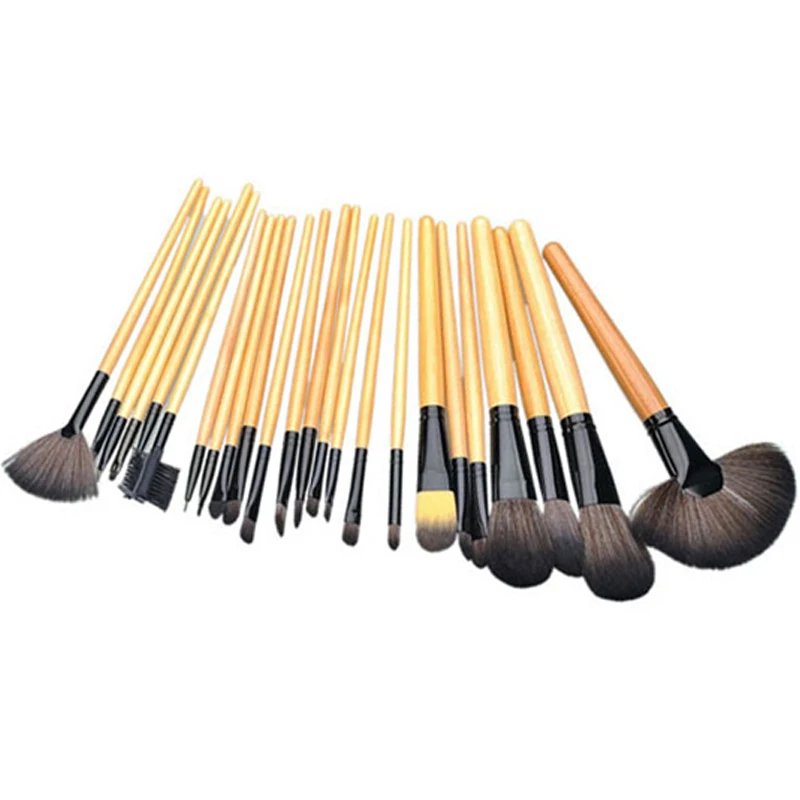 Factory Free Sample High Quality Custom Logo professional women soft synthetic hair 24pcs makeup brush