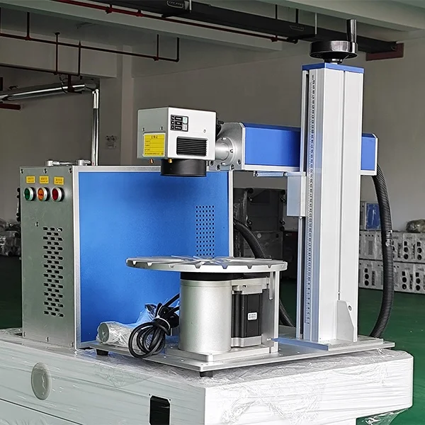 Portable 50w fiber laser marking machine with 150x150mm