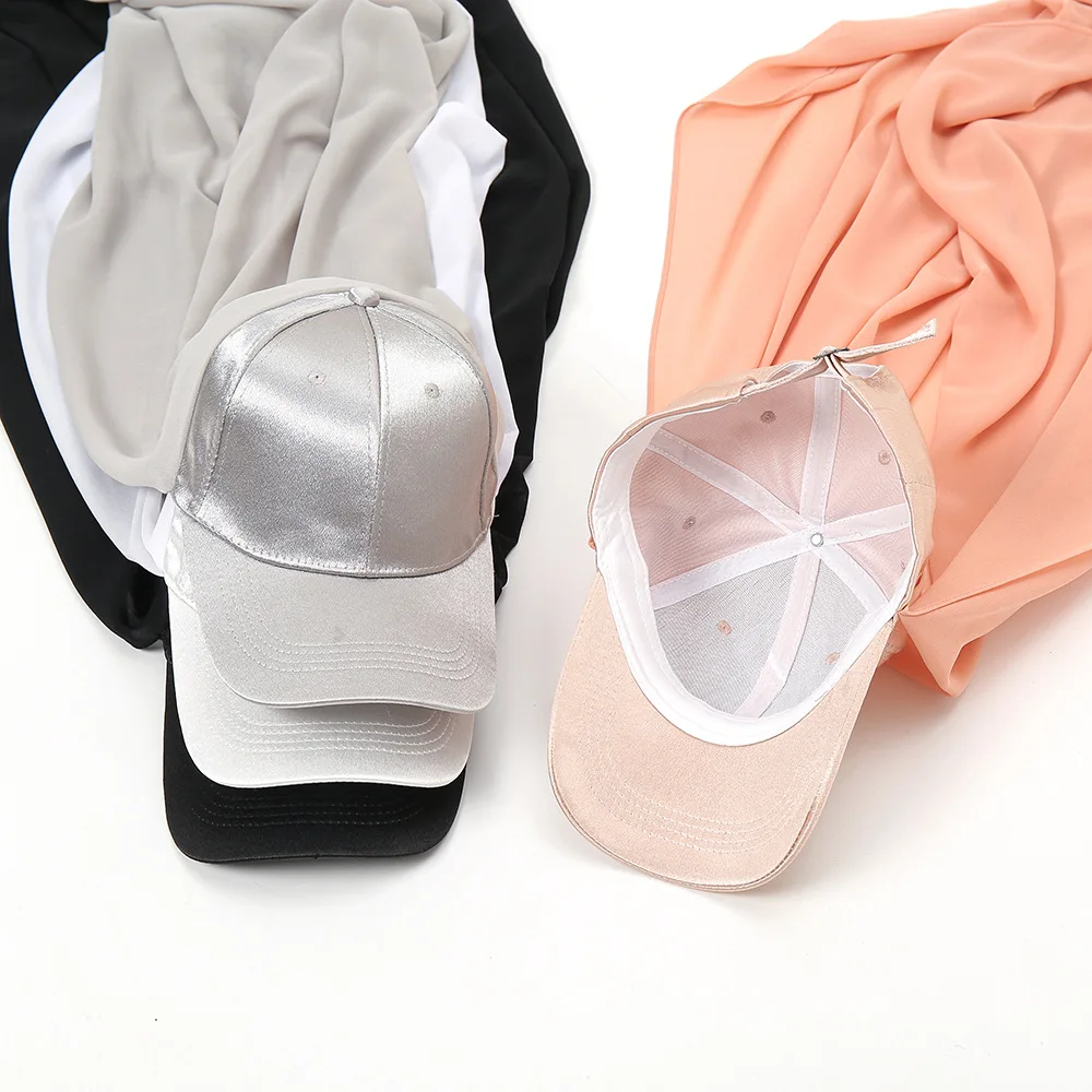 Fashion Wholesales Turban Summer Sports Hat Scarves Muslim Hijab Woman Baseball Cap with Hijab