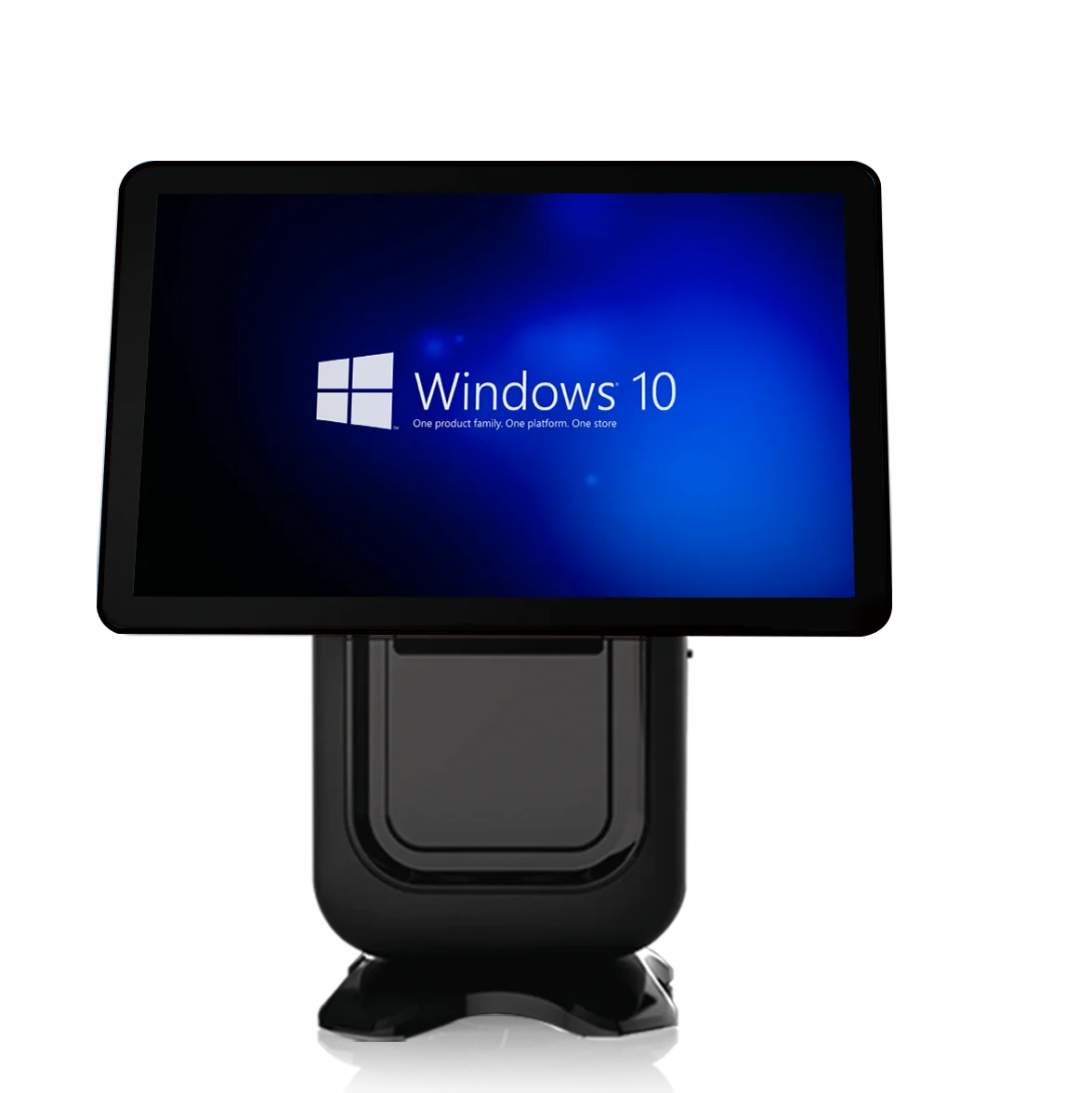 China competitive all in one Windows pos terminal built with 80mm receipt thermal printer for restaurant and grocery ordering