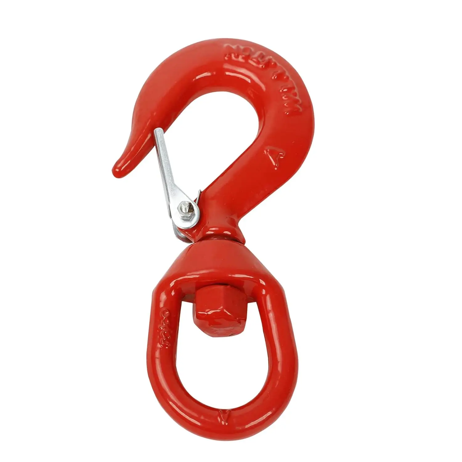 5000Lbs Lifting Hook with Latches Durable Rigging Powder Coating Swivel Hook for Factory Lifting