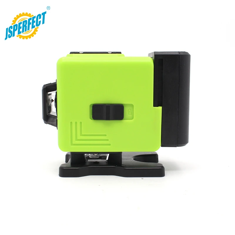 JSPERFECT 360 rotary 3d 12 lines green laser self leveling cross measure with tripod