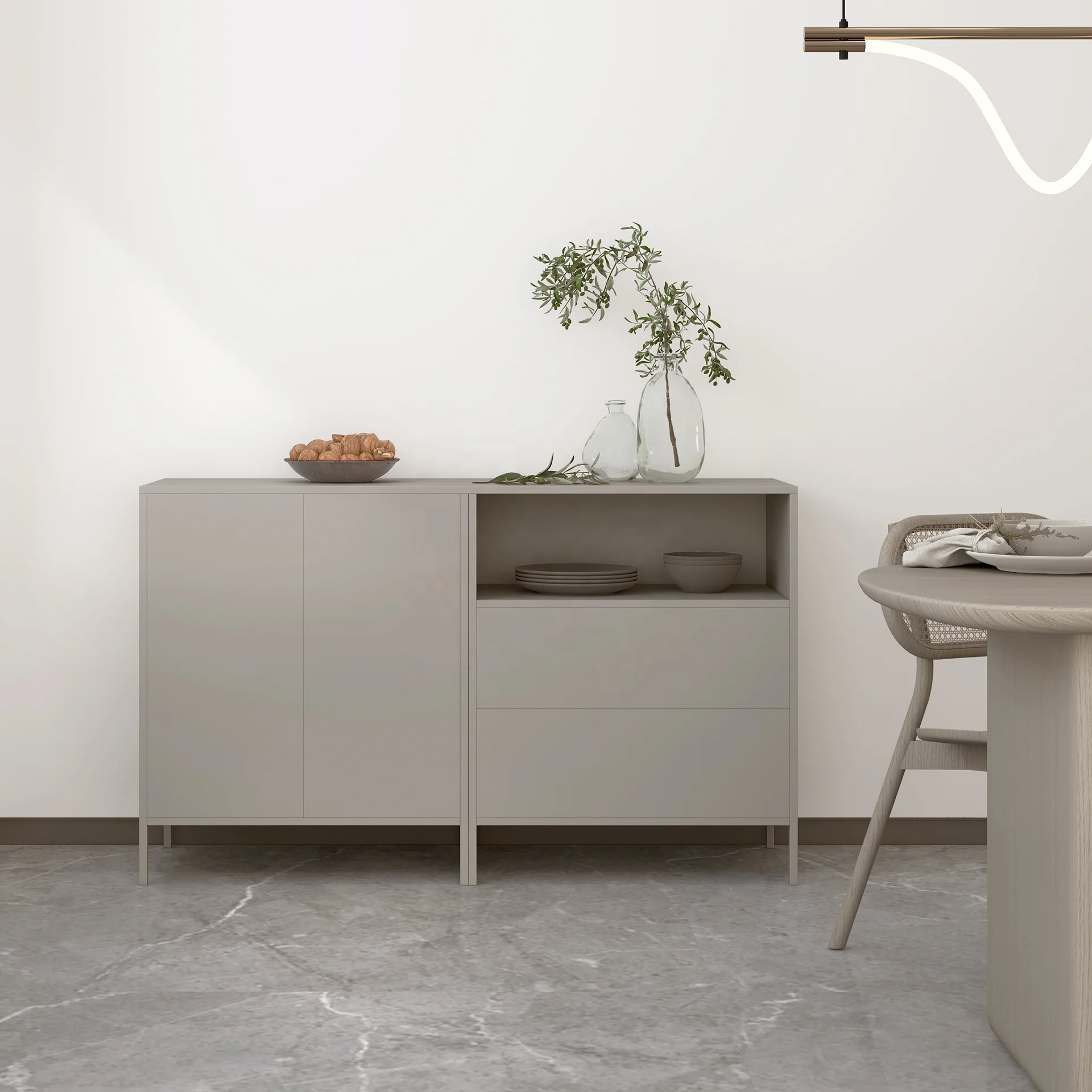modular storage kitchen particle board cabinet perfume storage furniture solid wood cabinet kitchen