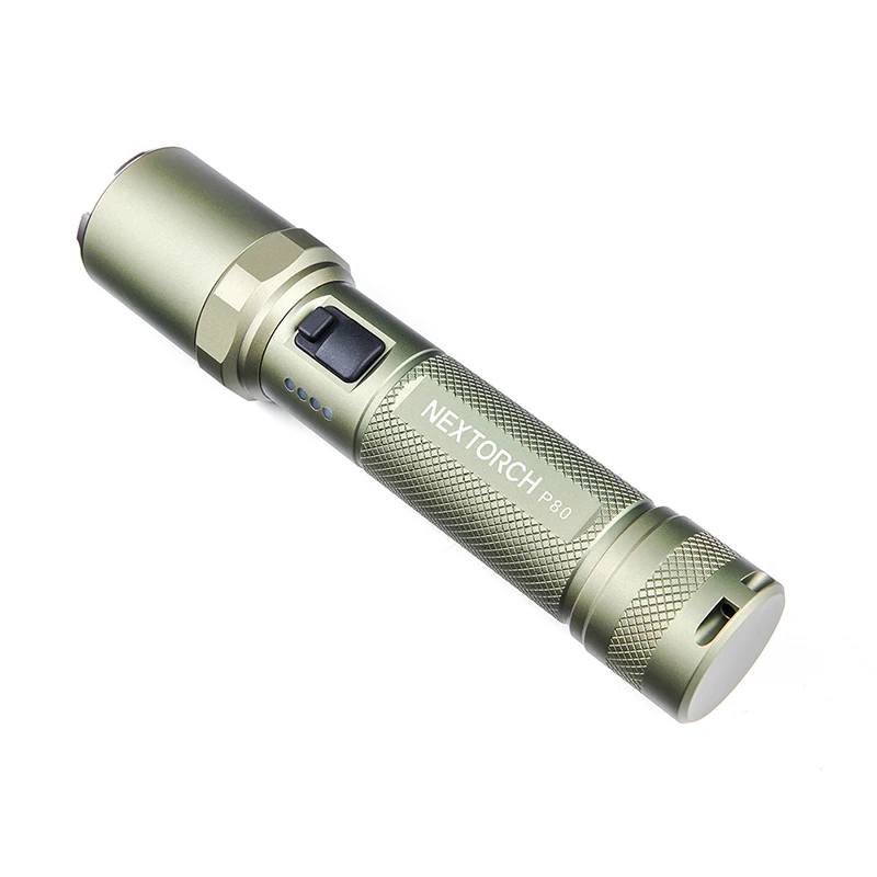 1600 lumen Oliver Green Nextorch P80 tactical flashlight self defense lantern  rechargeable flashlight electric defense