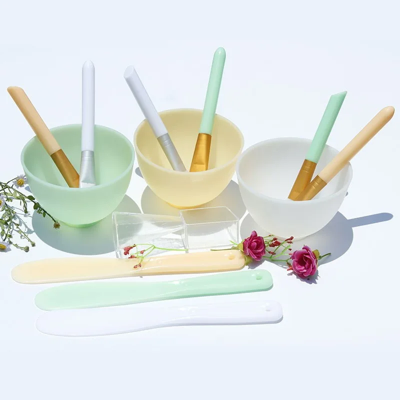 Beauty Salon Spa Face Mask Tool Kit Facial Brush Applicator 5 in 1 Facial Mask Mixing Bowl Set for DIY Clay Mask Skincare