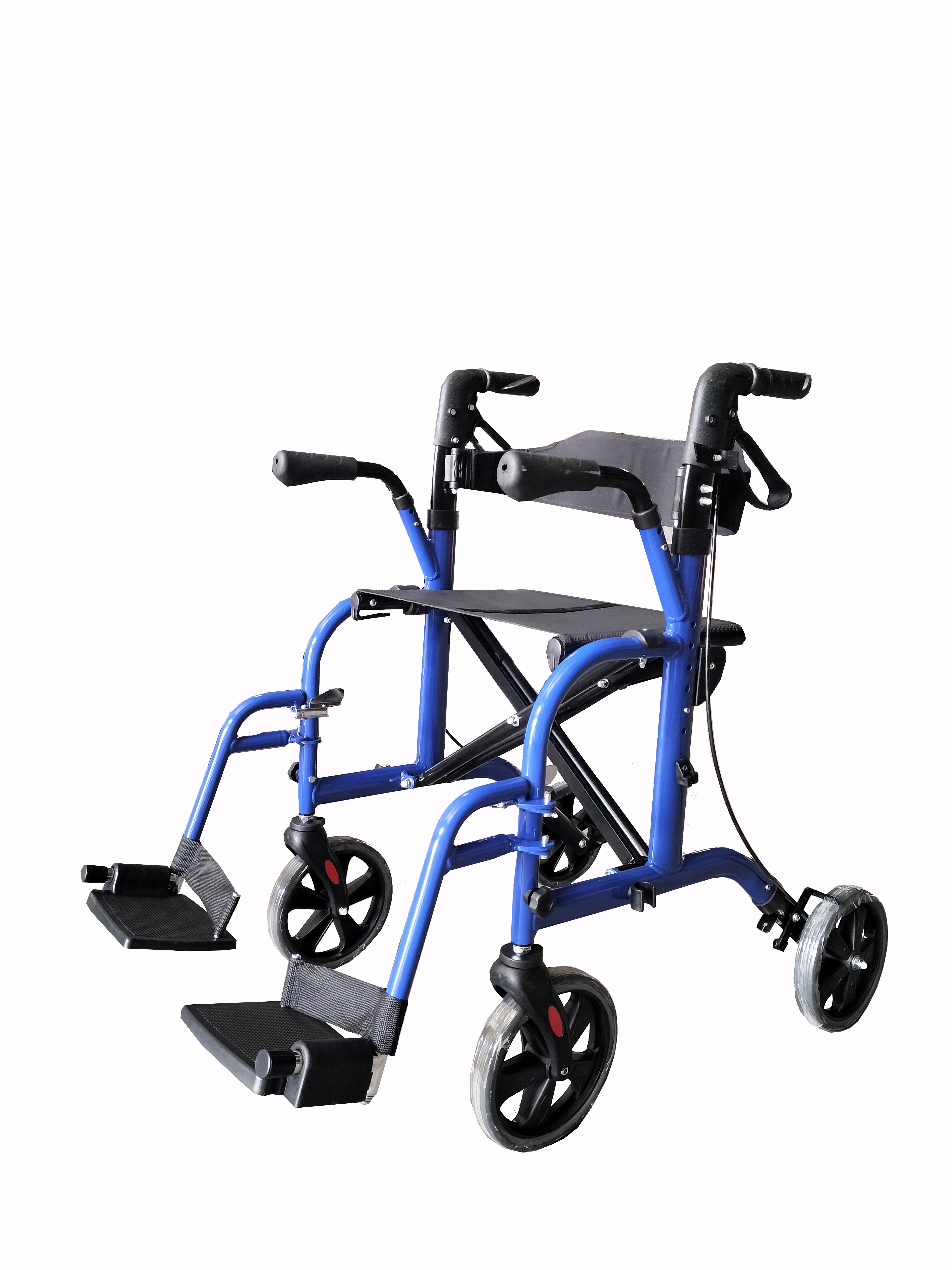 New 2020 Folding 4 Wheels Disabled Rollator Walker With Seat and Footrest