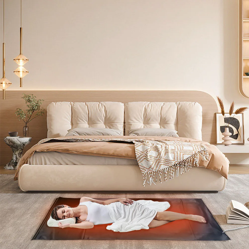 Low voltage safe large-sized graphene heating element surgical blanket suitable for home use as a thermal insulation device