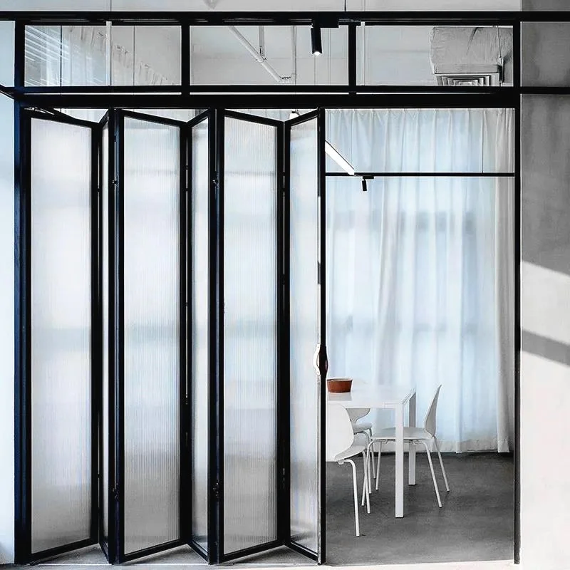 Hot Sale Customized Waterproof Exterior Aluminium Glass Bifold Patio Door Aluminum Sliding Bi Folding Door