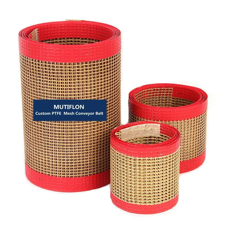 Wholesale Glass Mesh Conveyor Belt PTFE Coated Fiberglass Open Mesh Conveyor Belt