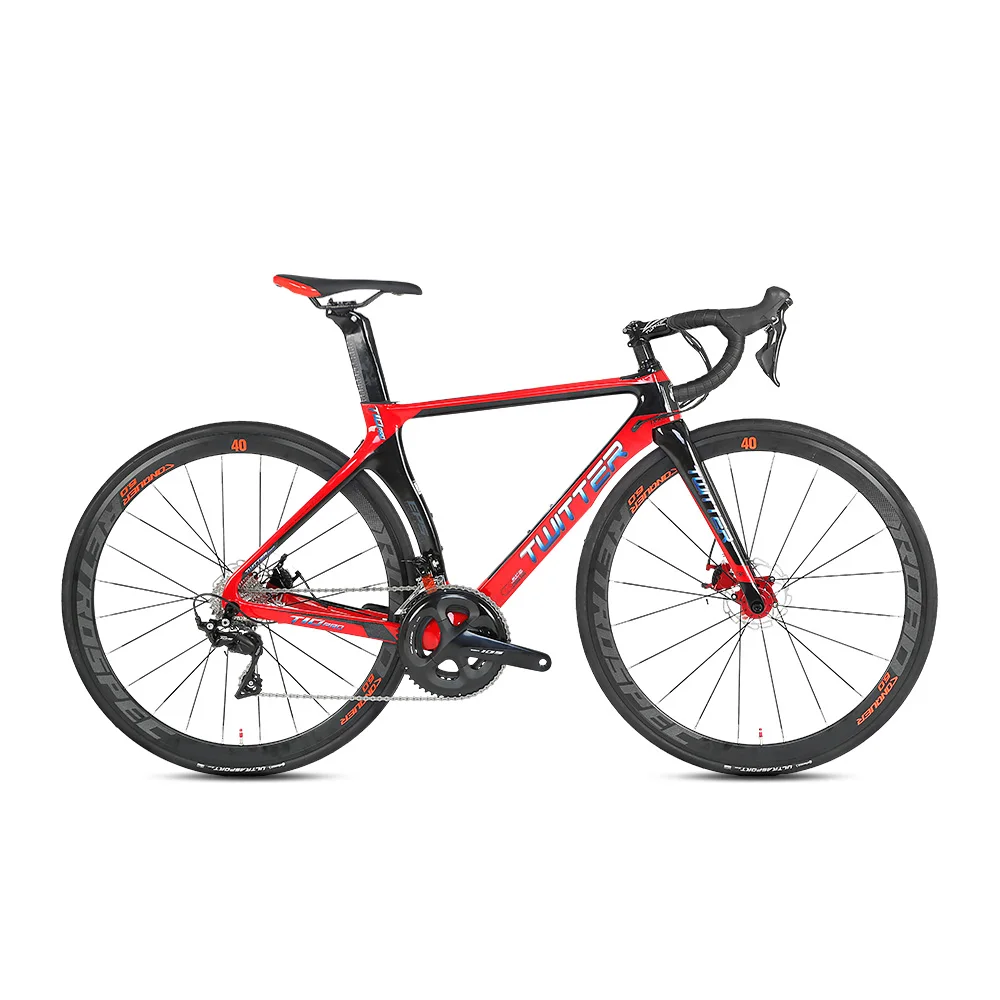 Twitter bicycle T10 Disc Brakes RIVAL 22S bicicleta de ruta 700 vicicleta arretera carbono aero racing carbon road Bikes