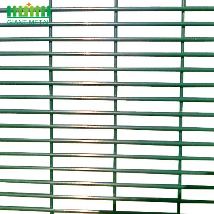 High Security Welded Wire Mesh Panel Fence Galvanized Clear View 358 Anti Climb Fence