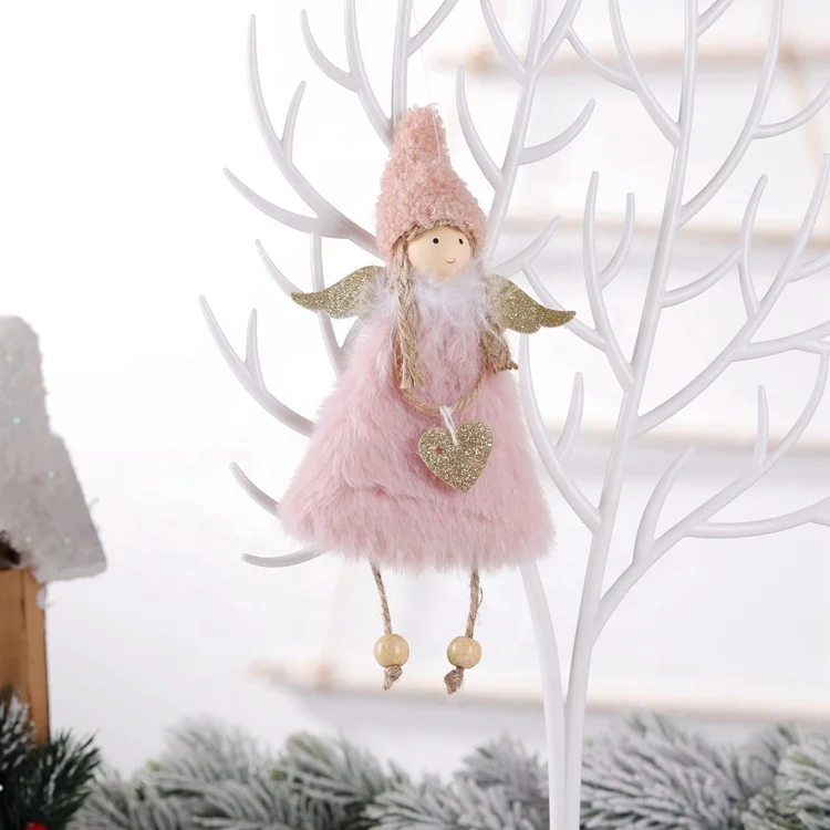 2023 lovely home decoration Christmas tree angel decorations ornament fairy plush christmas toys