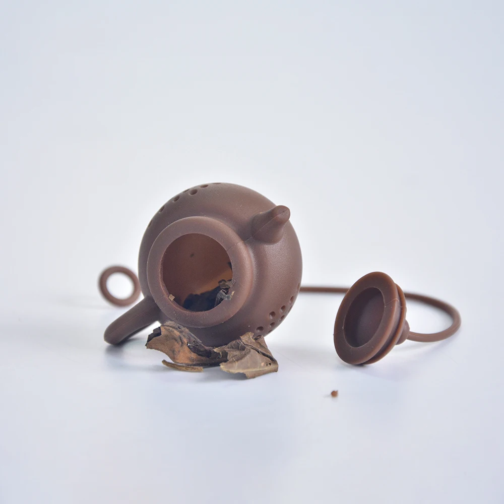 Hot Selling Food Grade Tea infuser Loose Herbal Tea Leaf Filter Silicone Strainers Tea Silicone Sieve Filter