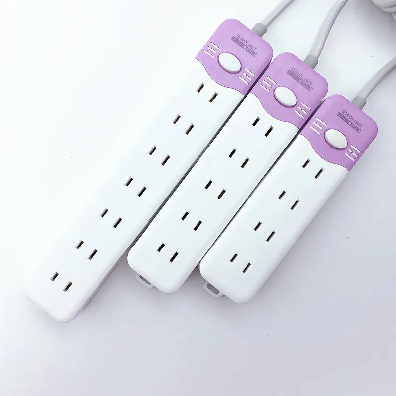 US sockets  multi-function home office high-power sockets   2m extension cord wiring board