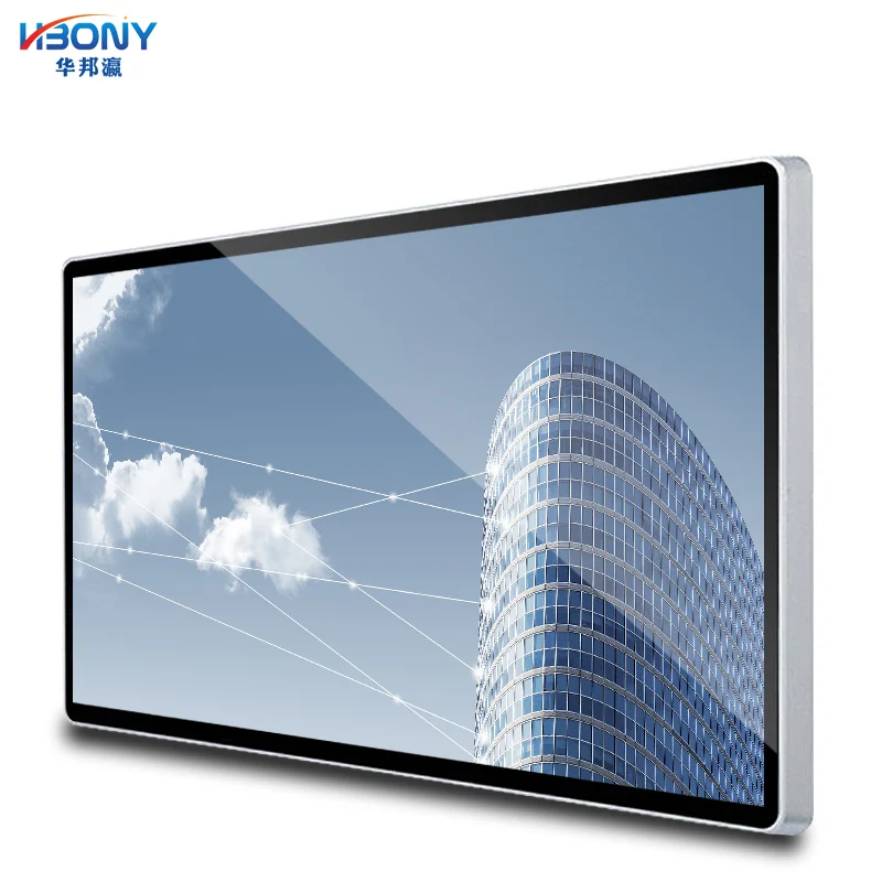 
55' display small lcd monitor /wifi network touch screen lcd advertising player /touch screen panel android kiosk video player 