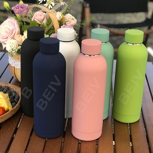 Wholesale 500 Ml Drinking Metal Insulated Double Wall Stainless Steel Sports Water Bottle With Custom Logo