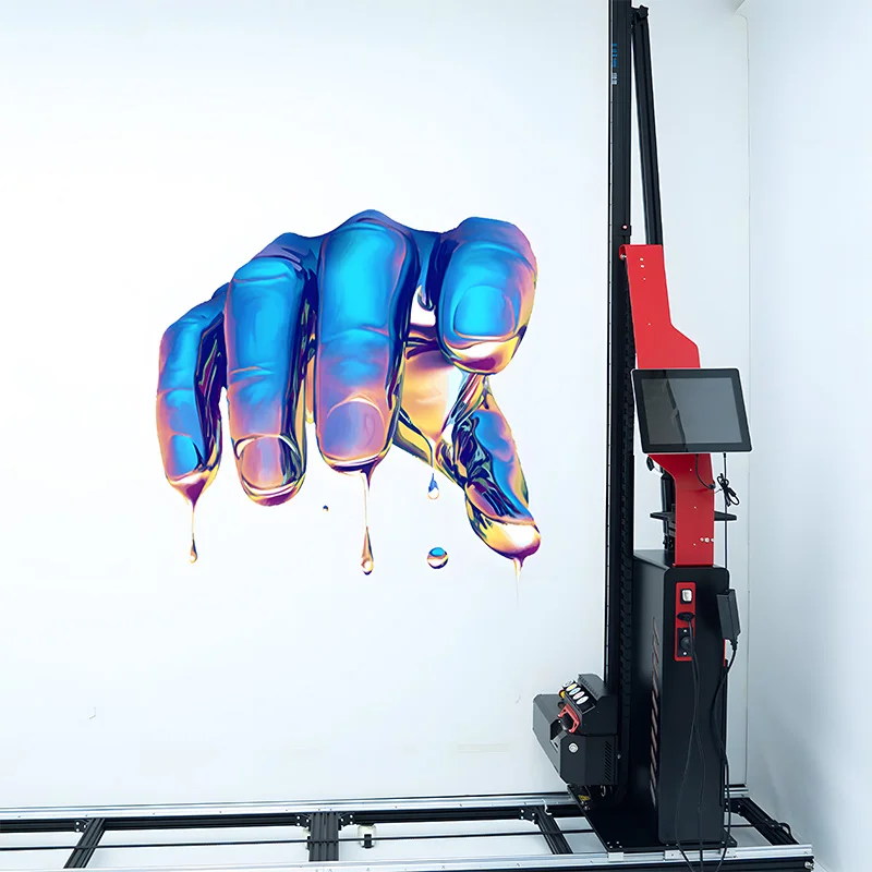 Вертикальный 3d Настенный принтер UV настенная печатная машина для настенного декора с принтом 4 м