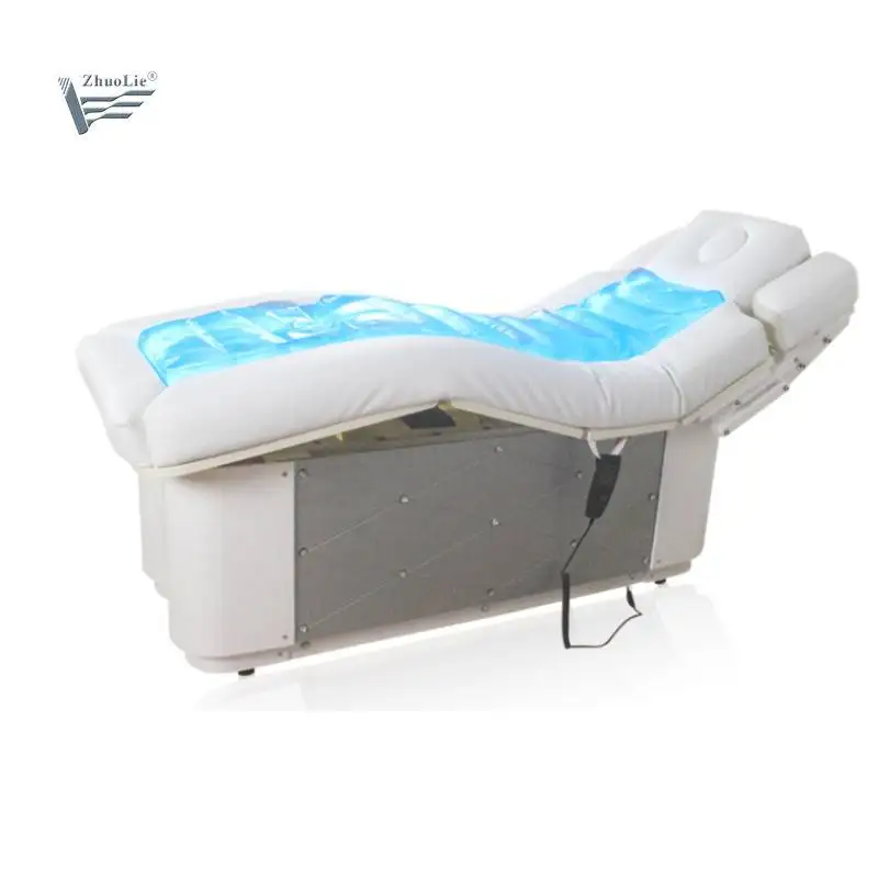 Роскошное лечение тела спа косметика ресницы с 3 электрическими двигателями Белая Косметическая кровать для массажа лица широким