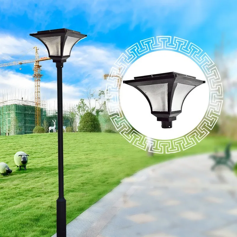 Modern Vintage Outdoor LED Pole Light 6M 5M 4M 3M Garden Top Post Street Lights 150W Waterproof Landscape Lighting