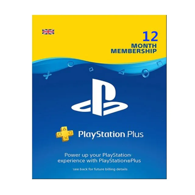 PSN Plus UK 12 Month Gold membership Gift Card