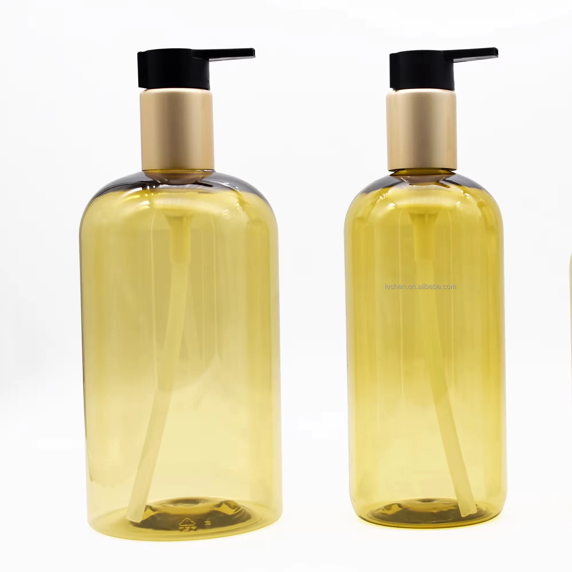 300ml 500ml plastic PET Skincare Cosmetic Lotion shampoo hair oil face cream packing Empty Bottles And Jar Set