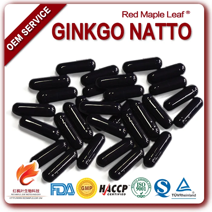 100% Pure Natural Whitening Ginkgo Biloba Extract Capsules